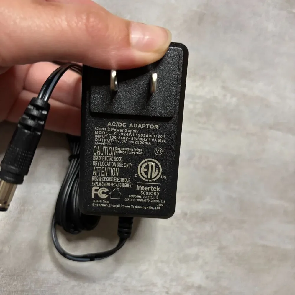 AC/DC Class 2 Power Supply and Car Charger Set Black